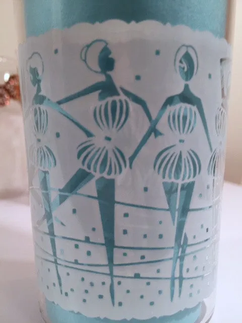 Anchor Hocking Mid-Century "Happy Time" Ballerina 8-Piece Set (Set of 8 Glasses with Original Box)