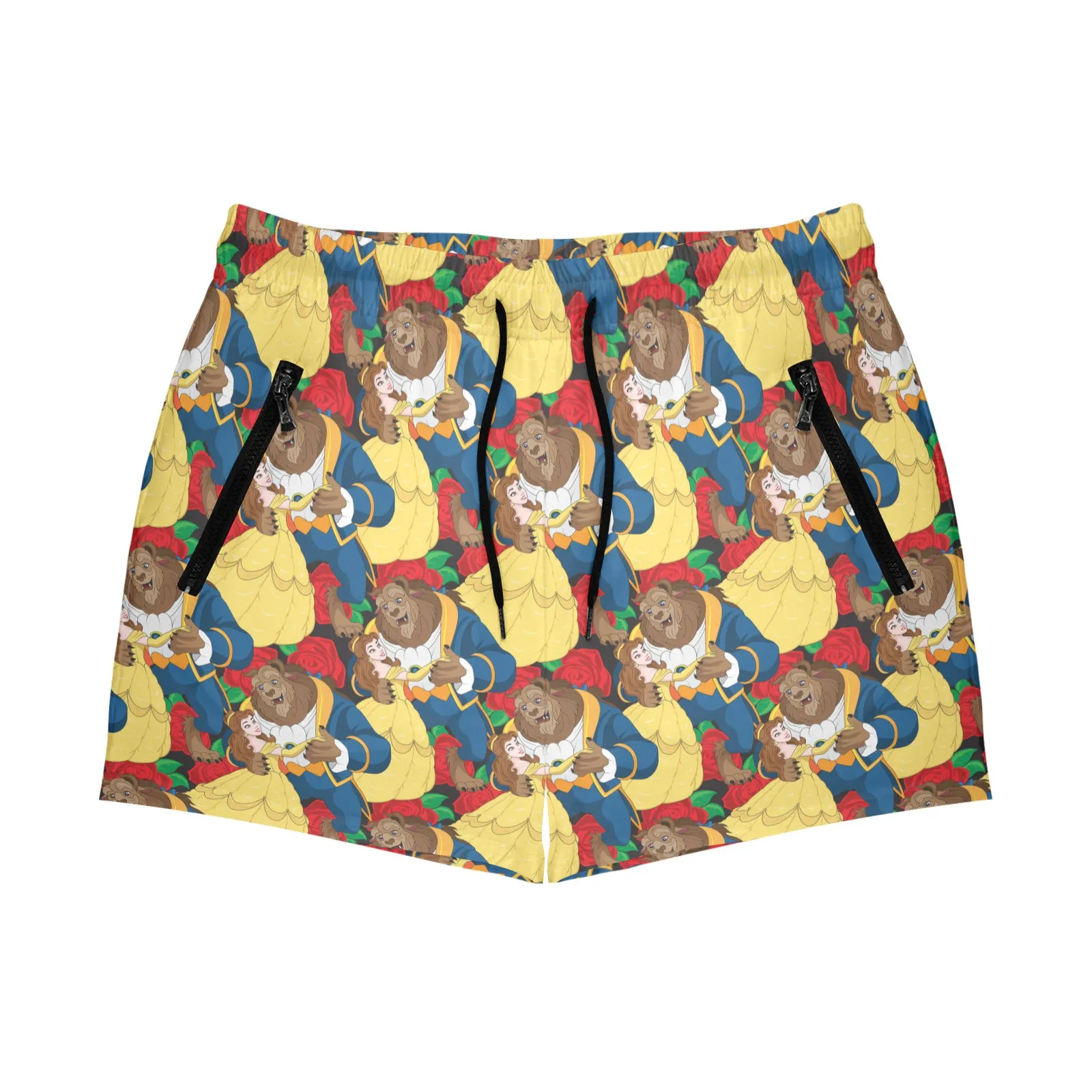 Beauty And The Beast Dancing Beauty Men's Quick Dry Athletic Shorts