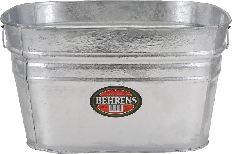 Behrens 62 Wash Tub, 15.5 gal Capacity, Steel :EA: QUANTITY: 1