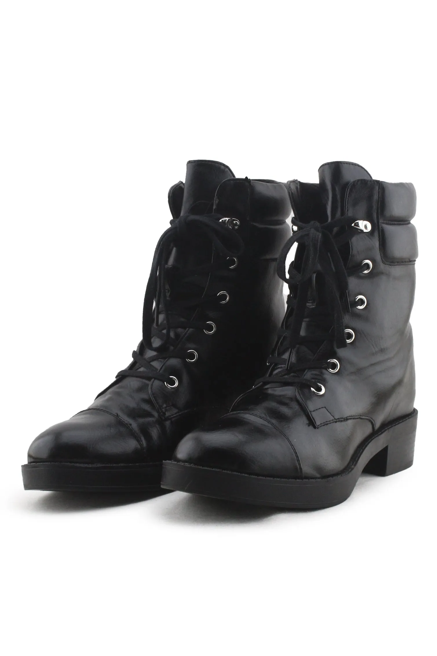 Bershka Laces Ankle Boots | 100% Authentic Leather