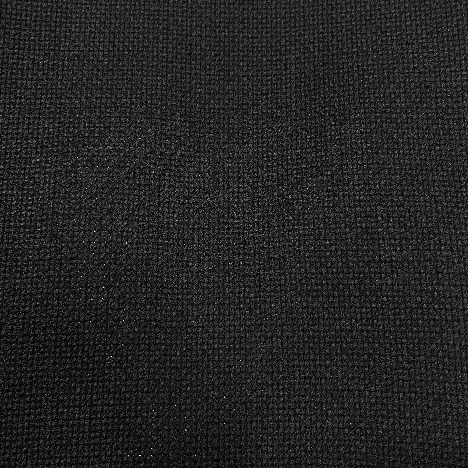 Black Two Button Wool Canvas Sport Jacket