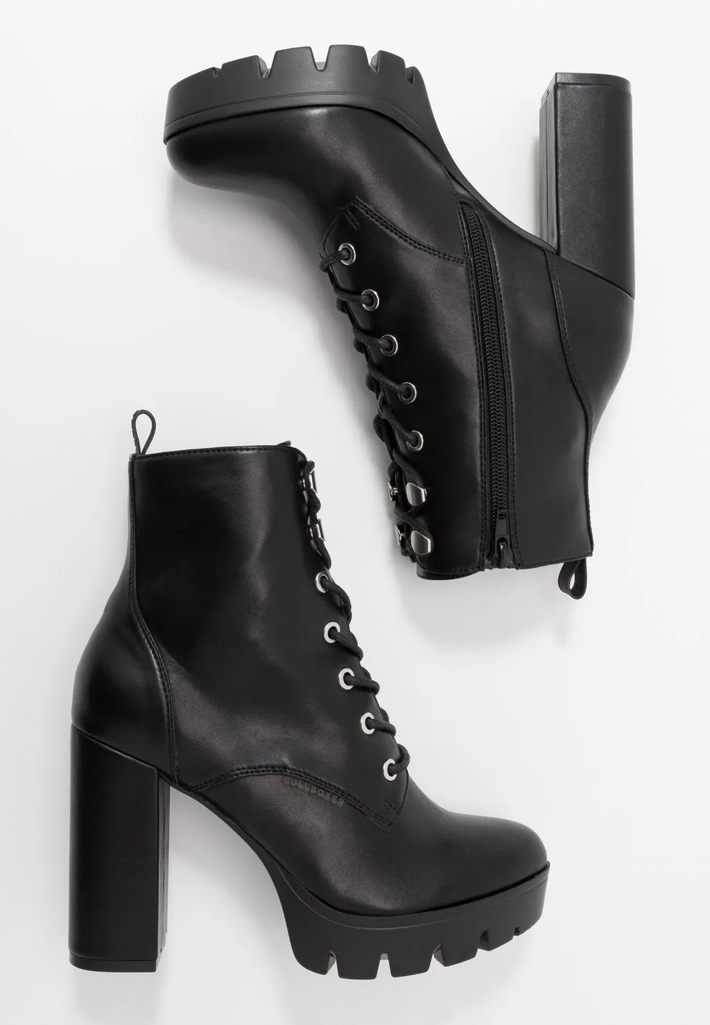 Bullboxer high heel ankle boots, black