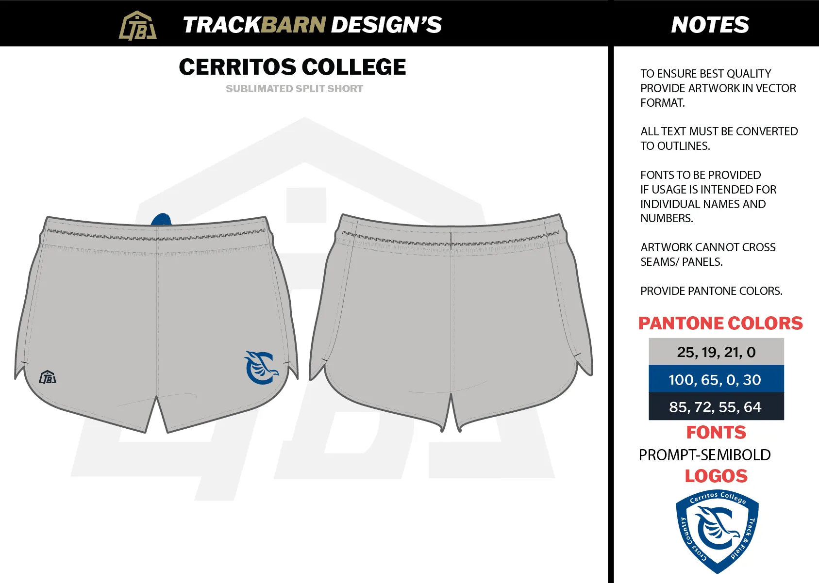 Cerritos-- Mens Split Track Short