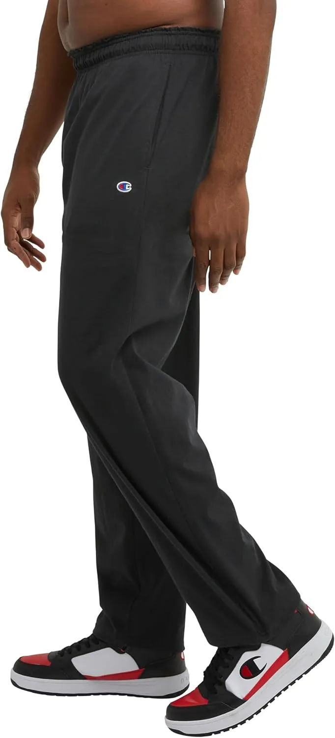 Champion mens Pants, Everyday Cotton, Lightweight Open-hem Lounge Pants for Men (Reg. Or Big & Tall)Track Pants
