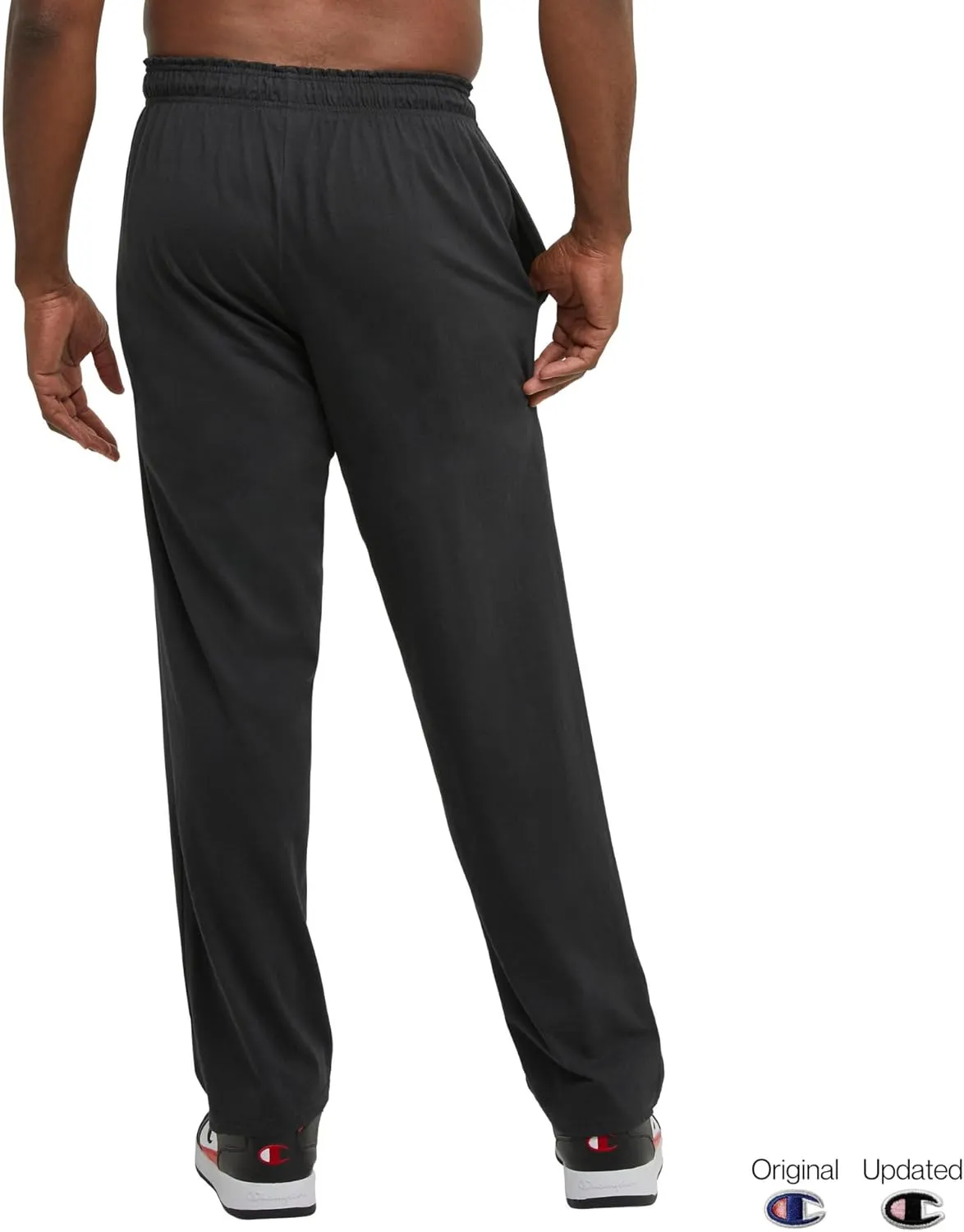 Champion mens Pants, Everyday Cotton, Lightweight Open-hem Lounge Pants for Men (Reg. Or Big & Tall)Track Pants