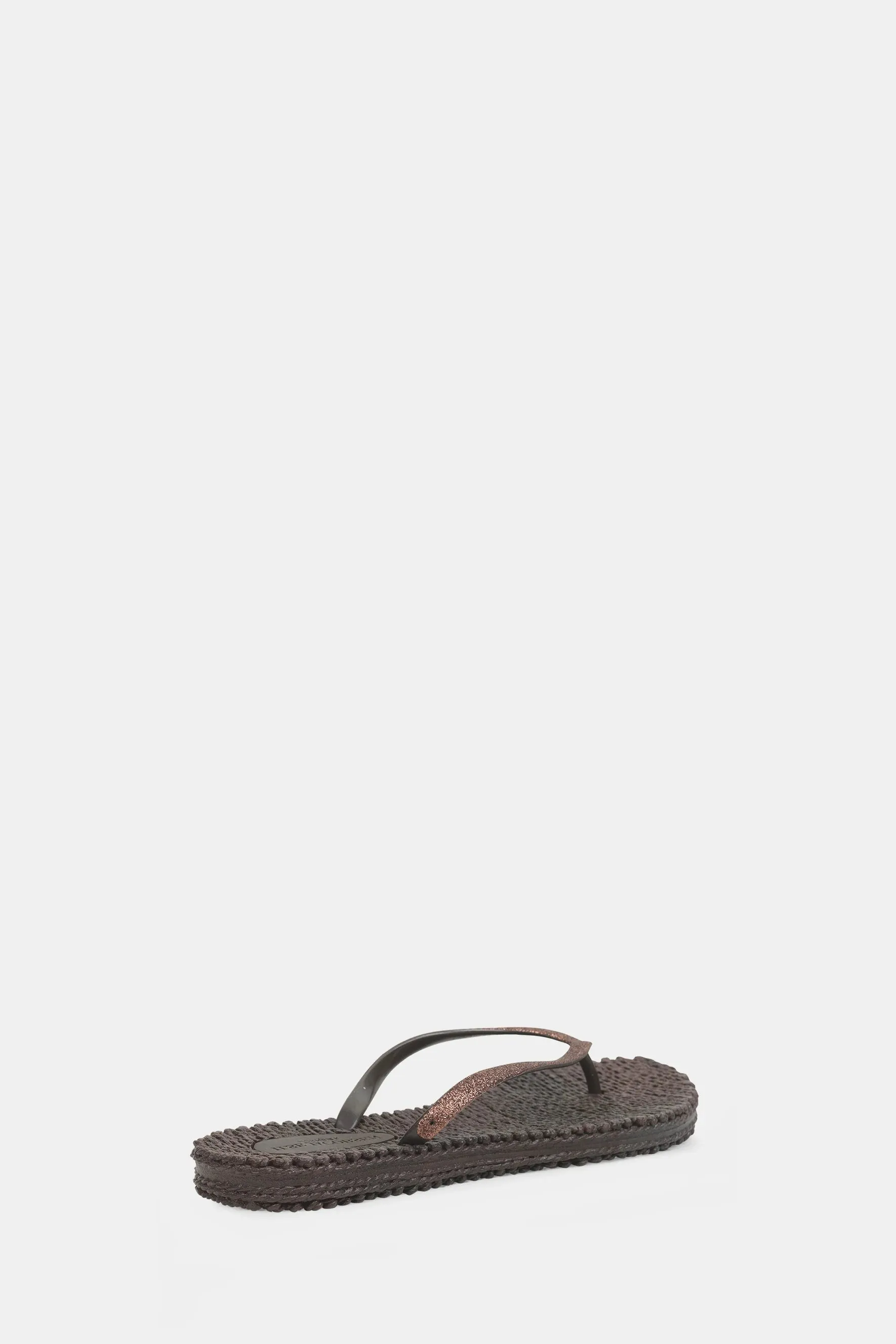 Cheerful Glitter Flip Flops - Prune