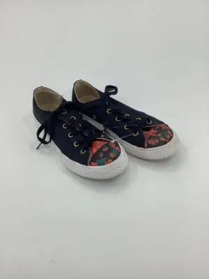 Converse Child Size 2 Youth Black Sneakers