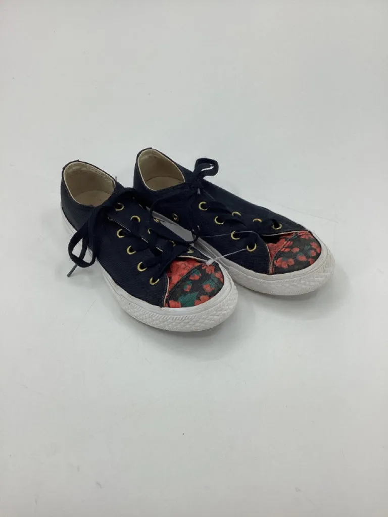 Converse Child Size 2 Youth Black Sneakers