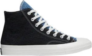 Converse Chuck 70 Hi Tri-Panel Denim Sneakers, Blue