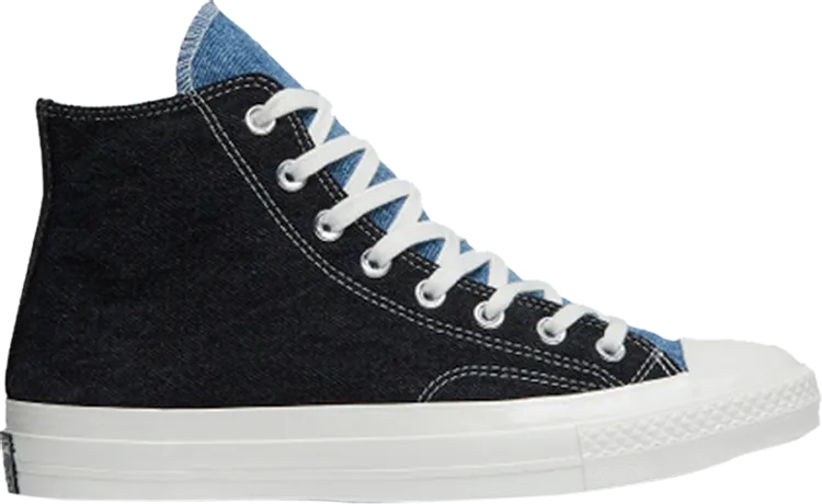 Converse Chuck 70 Hi Tri-Panel Denim Sneakers, Blue
