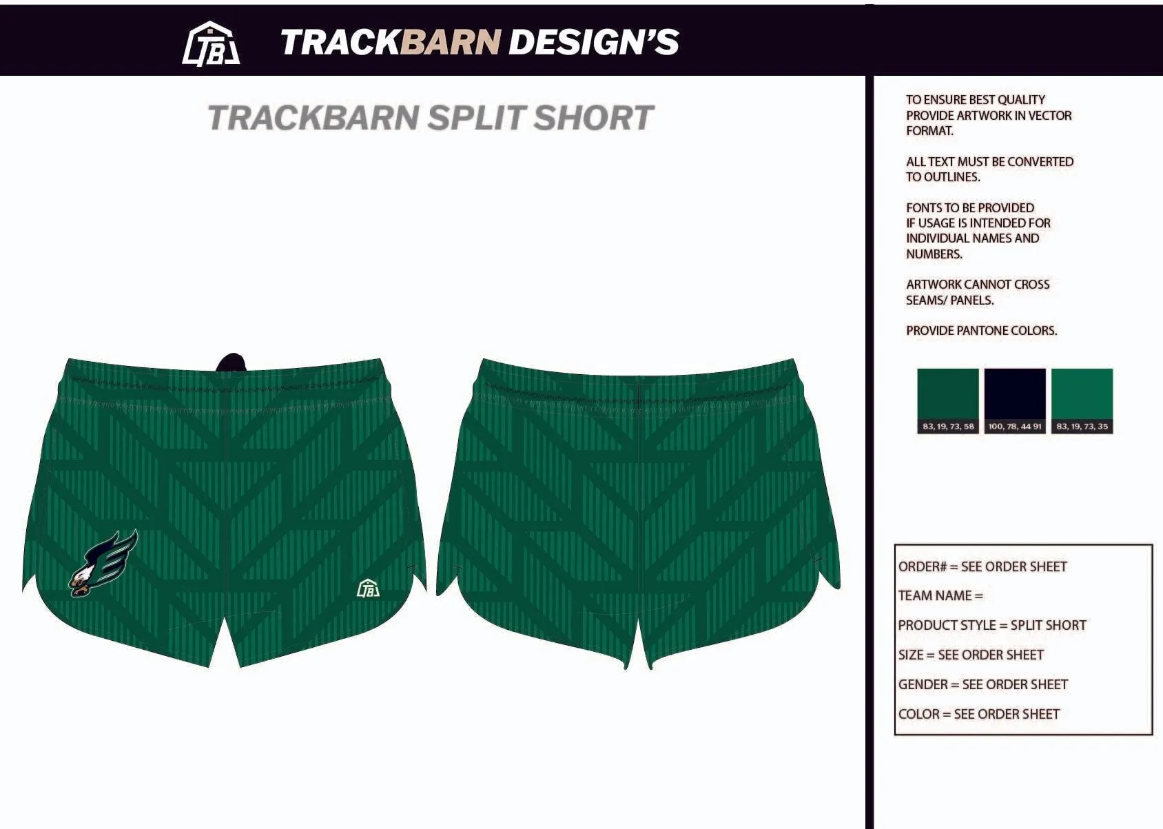 Ellison-Eagles- Mens Split Track Short