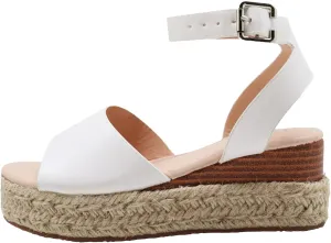 Felabo Girls' Flatform Espadrille Sandals ?C Open-Toe, Adjustable Ankle Strap, Casual Summer Shoes (Little Kid/Big Kid)