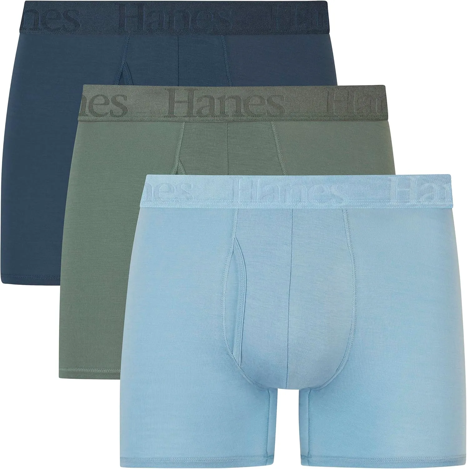Hanes Men's Originals Supersoft Boxer Briefs & Trunks Underwear (3 Pack)