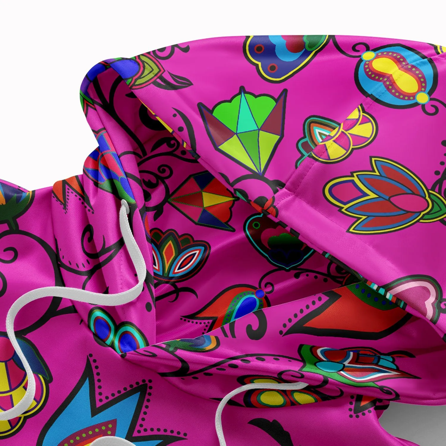 Indigenous Paisley Hoodie with Face Cover