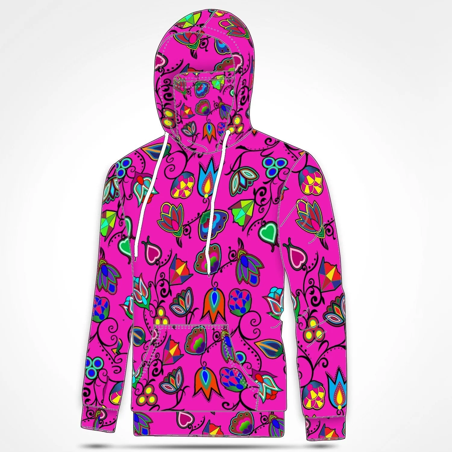 Indigenous Paisley Hoodie with Face Cover