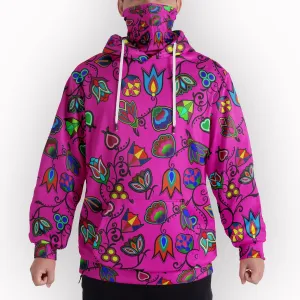 Indigenous Paisley Hoodie with Face Cover