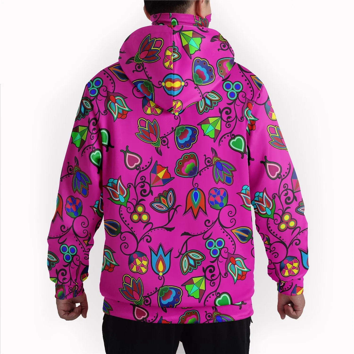 Indigenous Paisley Hoodie with Face Cover