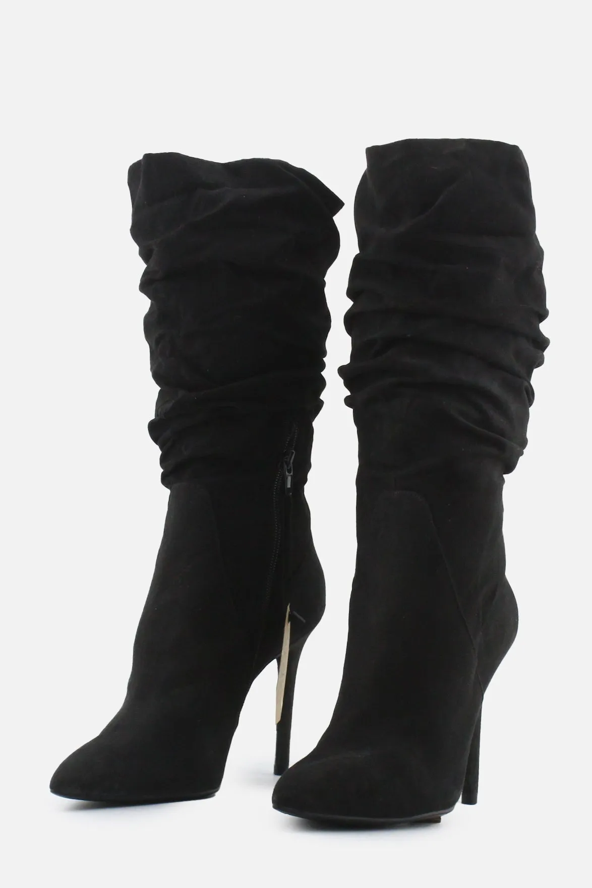Jessica Simpson Zipper Stilettos Ankle Boots | Suede
