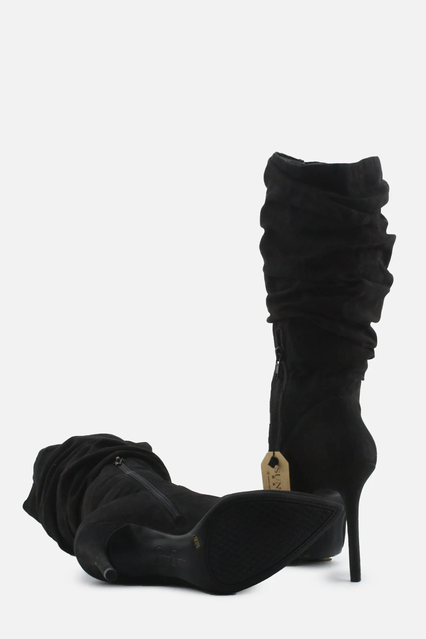 Jessica Simpson Zipper Stilettos Ankle Boots | Suede