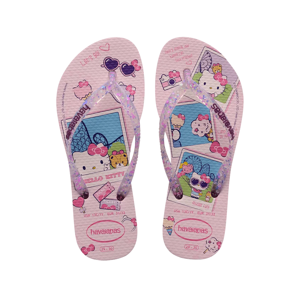 Kids Slim Hello Kitty Flip Flops