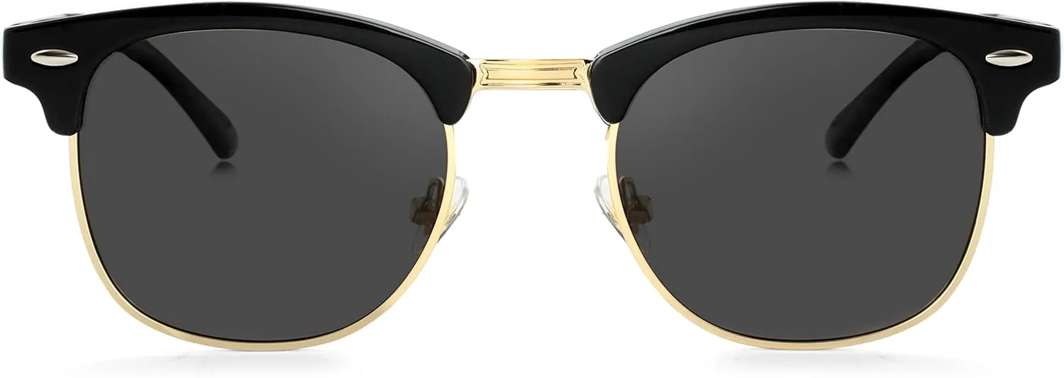 Kursan Classic Semi Rimless Polarized Sunglasses for Men Women Sports Sun Glasses