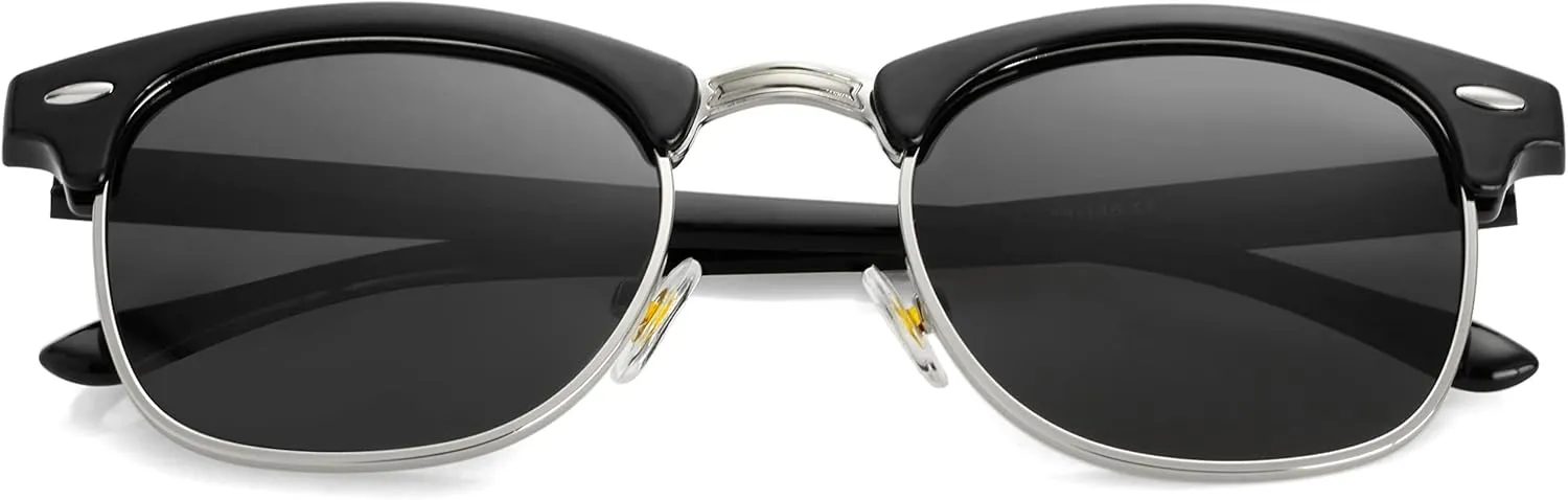 Kursan Classic Semi Rimless Polarized Sunglasses for Men Women Sports Sun Glasses