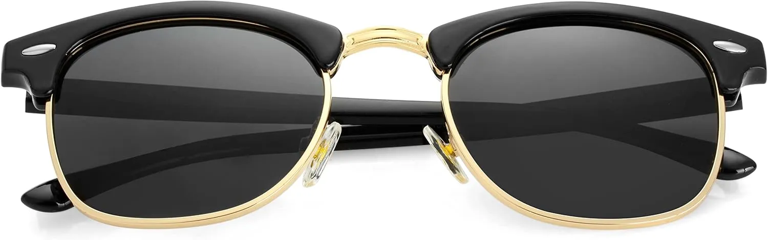 Kursan Classic Semi Rimless Polarized Sunglasses for Men Women Sports Sun Glasses