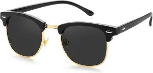 Kursan Classic Semi Rimless Polarized Sunglasses for Men Women Sports Sun Glasses