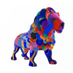 Large Recycled Flip Flop Lion Figurine