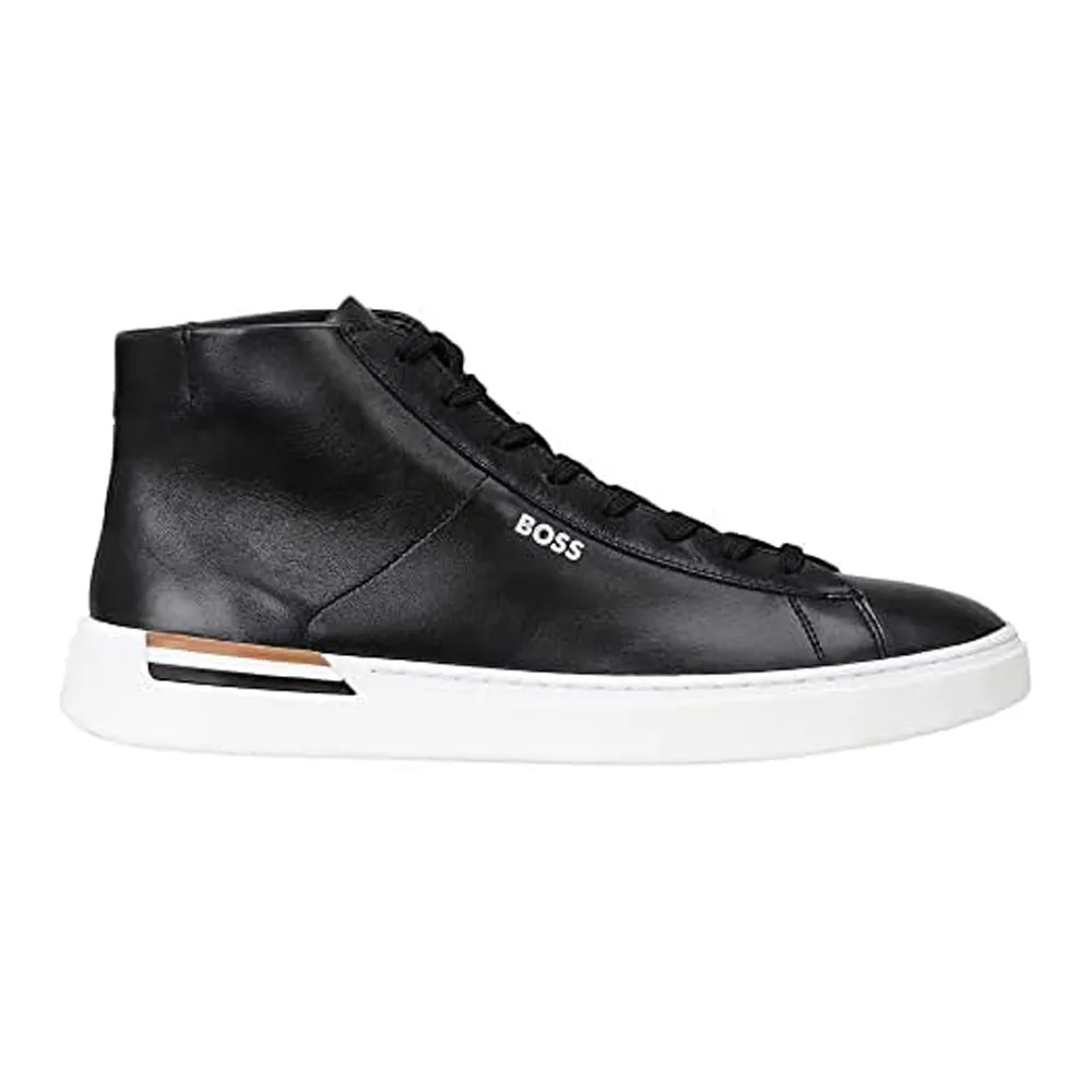 Leather High Top Trainers