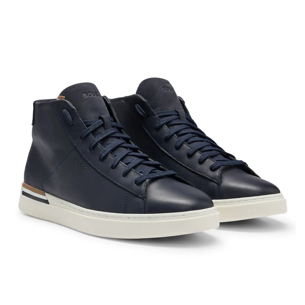 Leather High Top Trainers