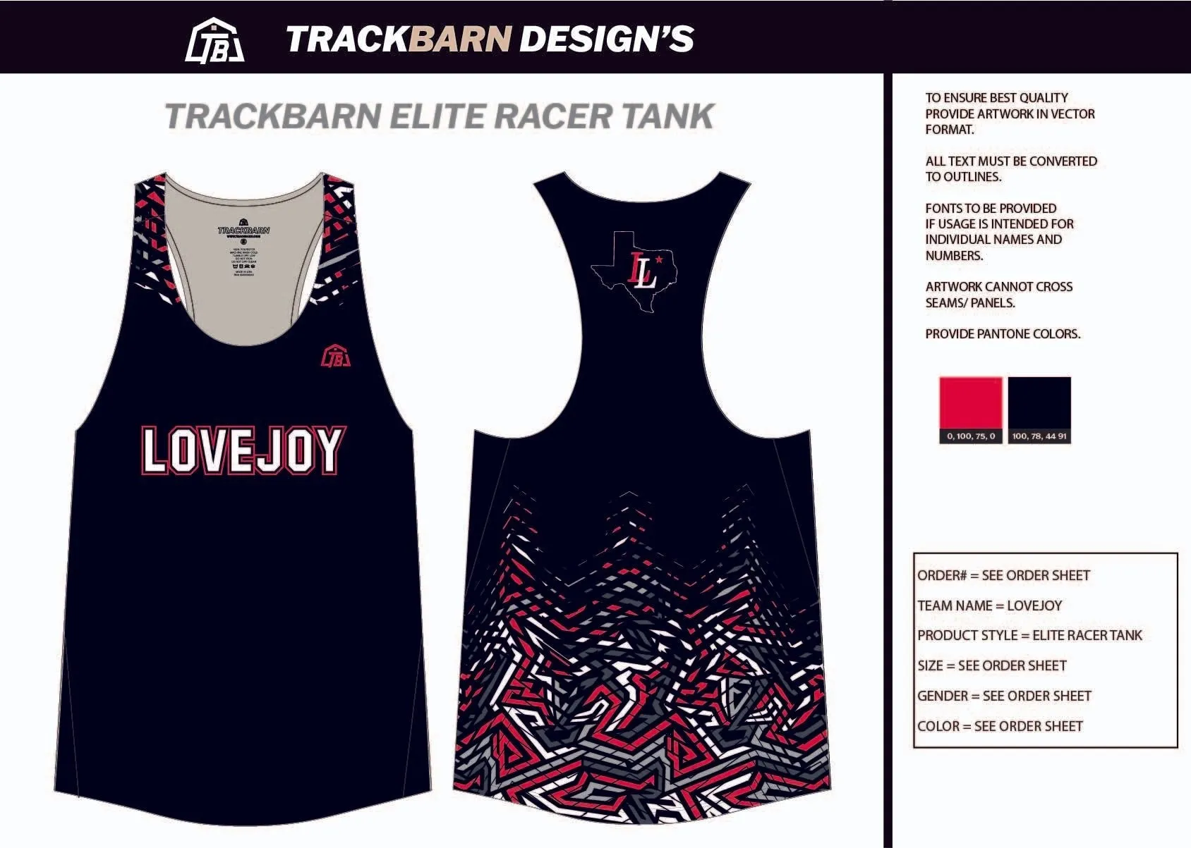 LoveJoy-- Youth Track Singlet