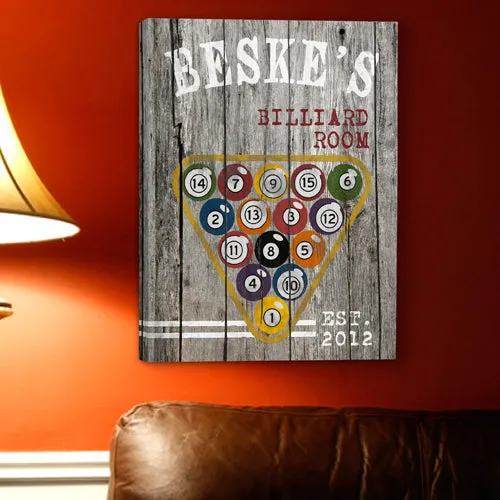 Man Cave Canvas Print