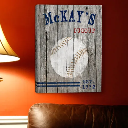 Man Cave Canvas Print