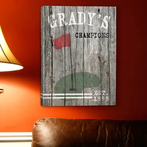Man Cave Canvas Print