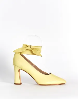 Maryam Nassir Zadeh 'bertrand' leather tie pumps, yellow, 38.5