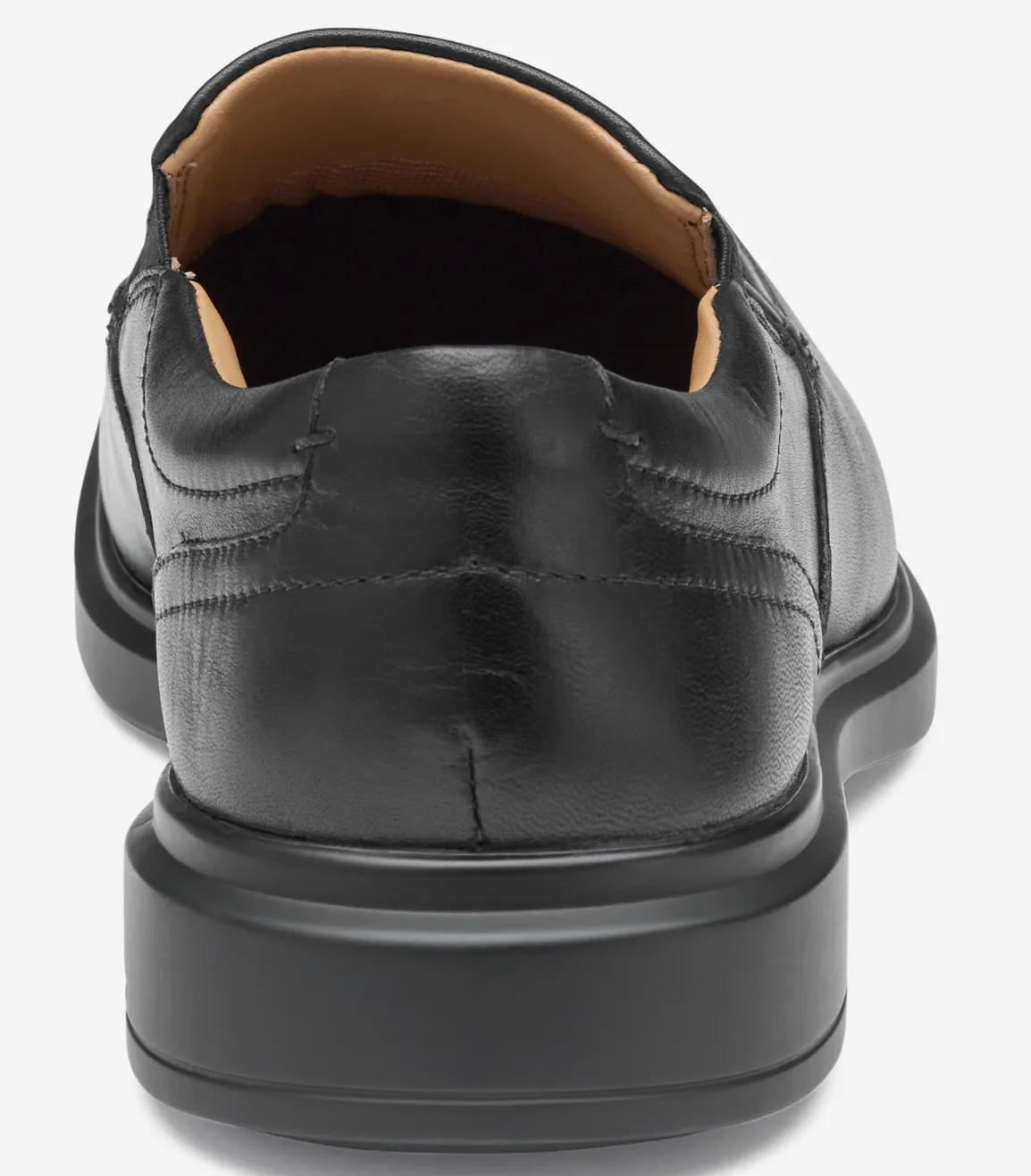 MEN'S JOHNSTON & MURPHY XC4 STANTON 2.0 RUNOFF SLIP-ON | BLACK FULL GRAIN