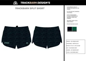 Metro-Elite- Mens Split Track Short Dark Green
