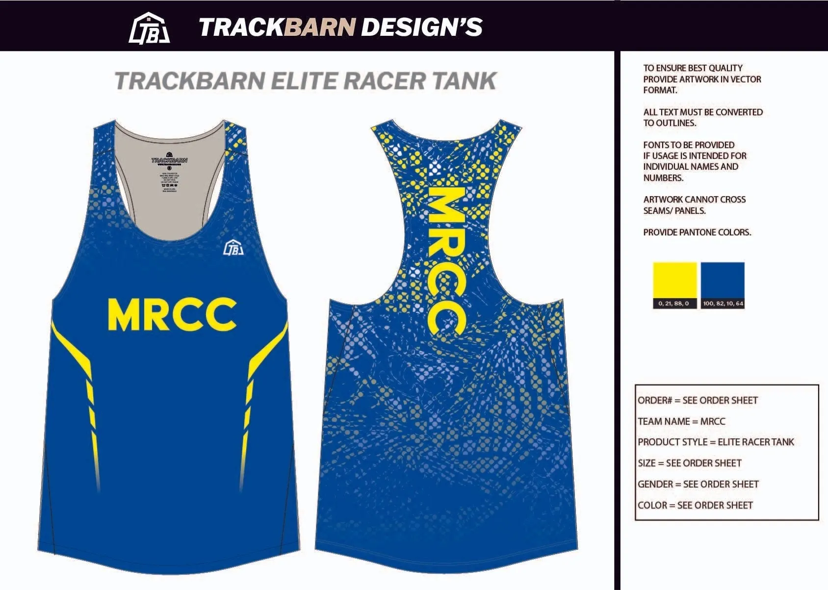 MRCC-- Youth Track Singlet