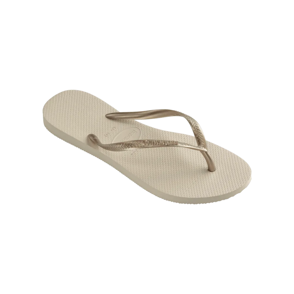 Neutrals Slim Flip Flops