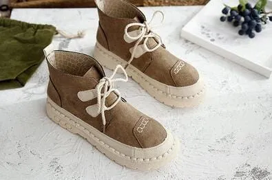 New Lace Up Vintage Ankle Boots