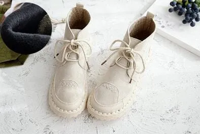 New Lace Up Vintage Ankle Boots