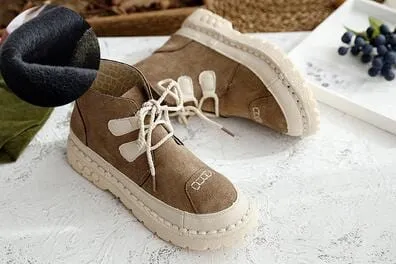 New Lace Up Vintage Ankle Boots
