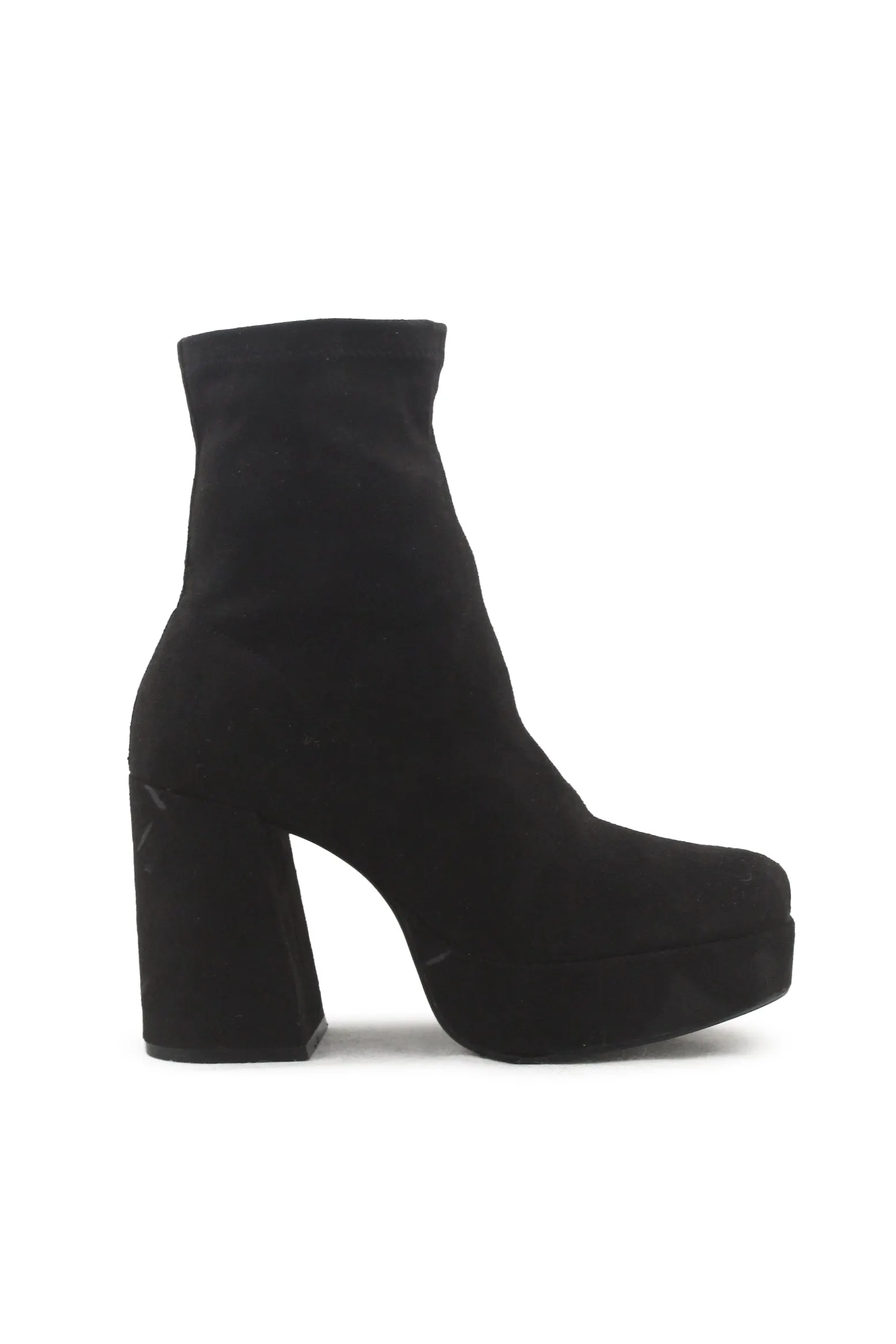 Pull & Bear Zipper Platform Boots | Suede
