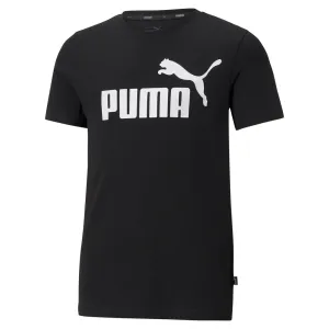 PUMA ESSENTIALS LOGO BOY'S TEE JR BLACK