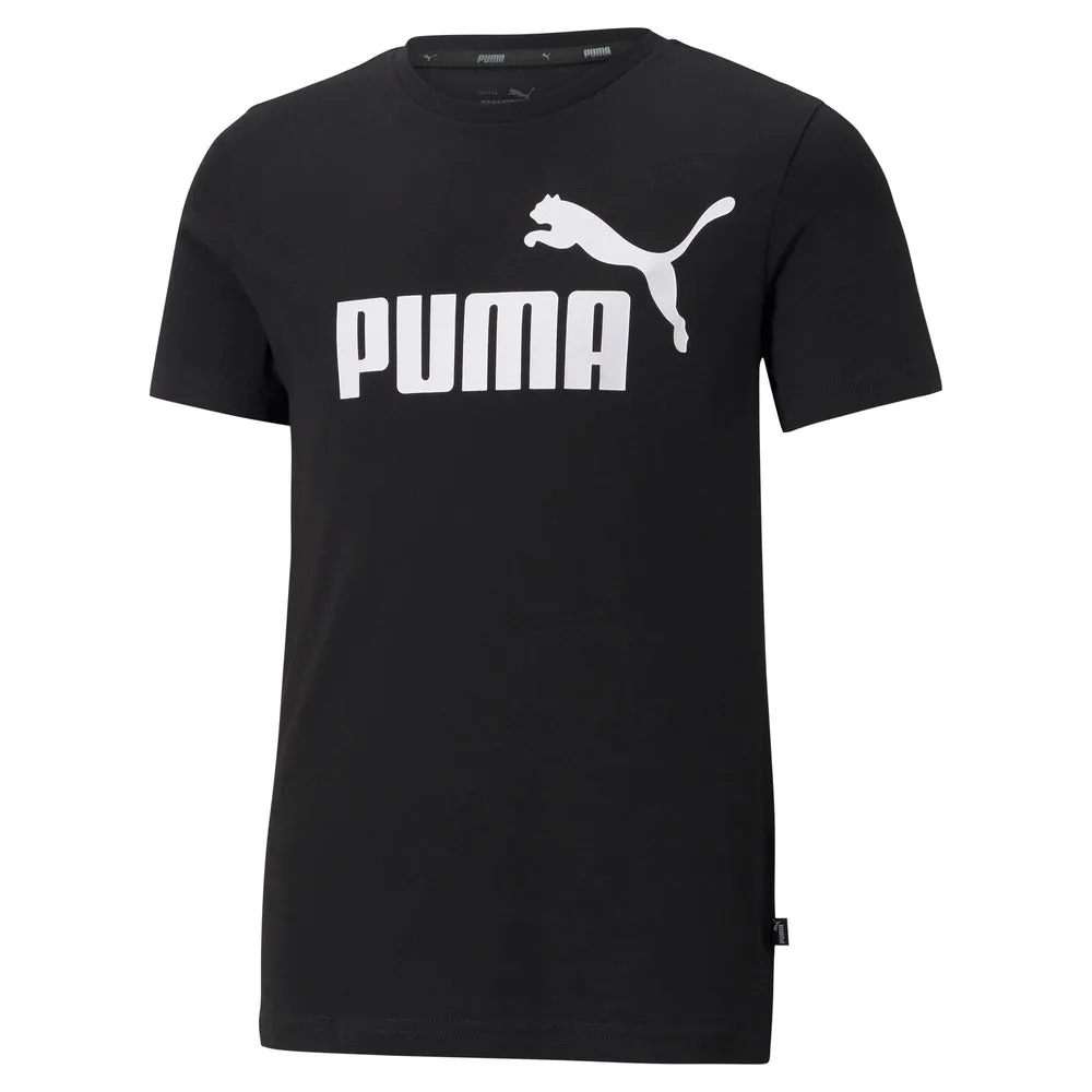 PUMA ESSENTIALS LOGO BOY'S TEE JR BLACK