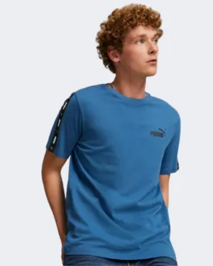 Puma Essentials  Tape Men Lifestyle T-Shirt Blue 84738217