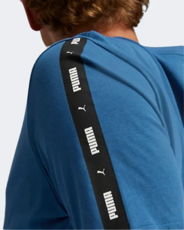 Puma Essentials  Tape Men Lifestyle T-Shirt Blue 84738217