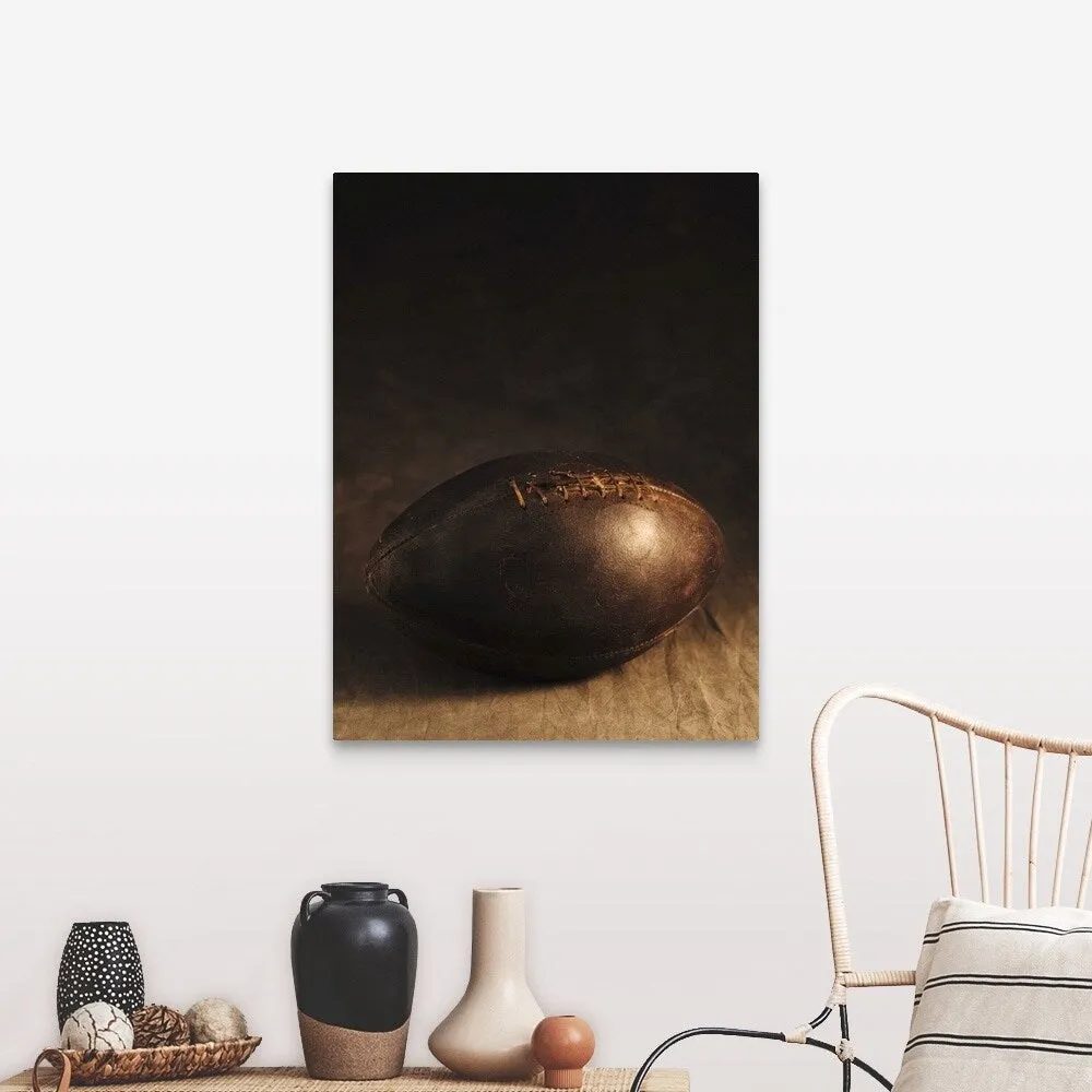 "Antique football" Canvas Wall Art