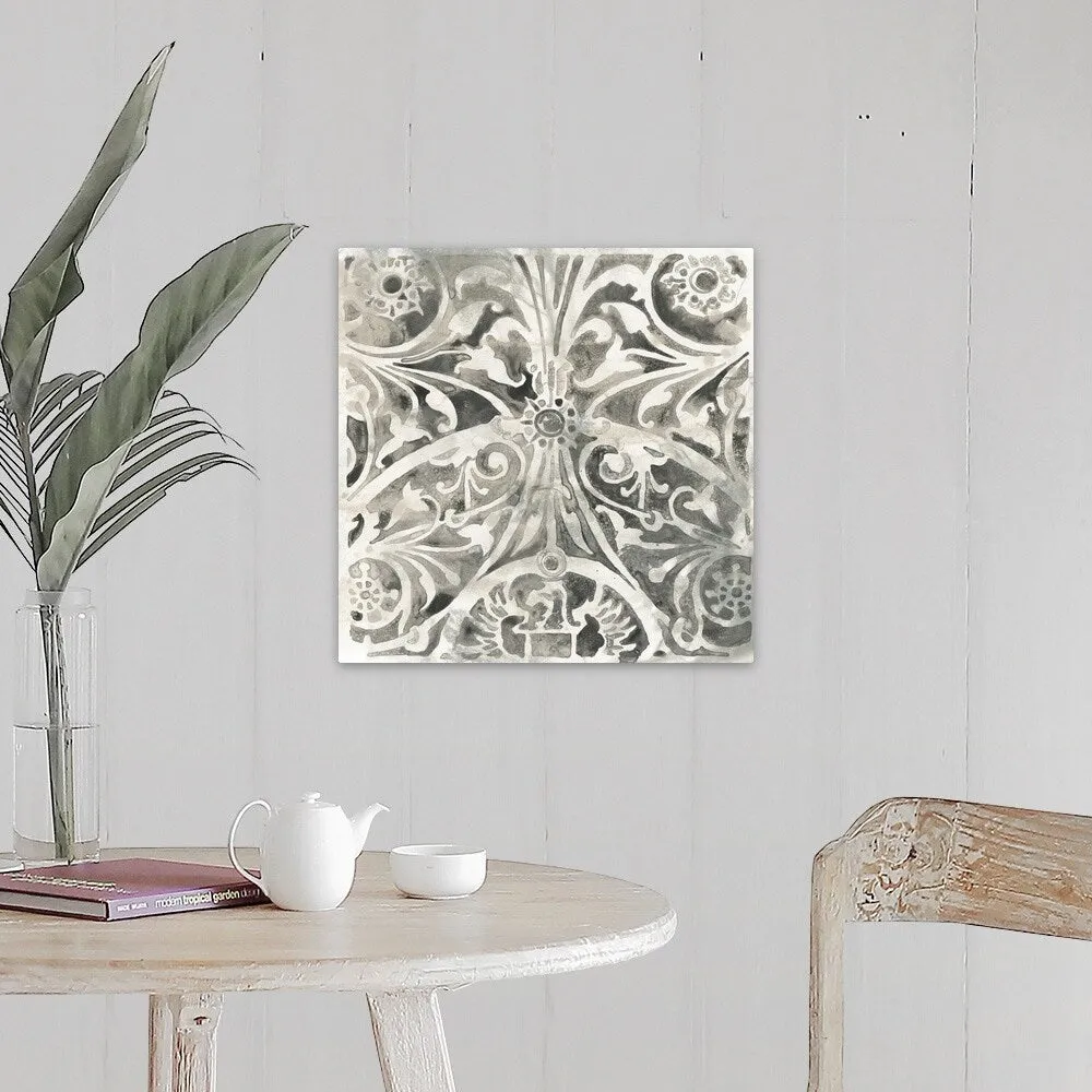 "Antique Stone Tile IV" Canvas Wall Art
